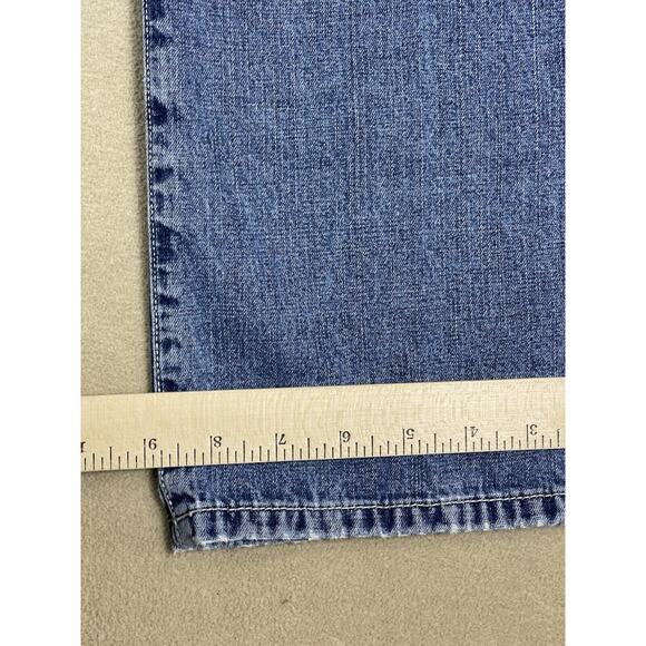 Lucky Brand Jeans Womens 10 Blue Low Rise Boot Leg Button Fly 90s Y2K Relaxed - Picture 9 of 16